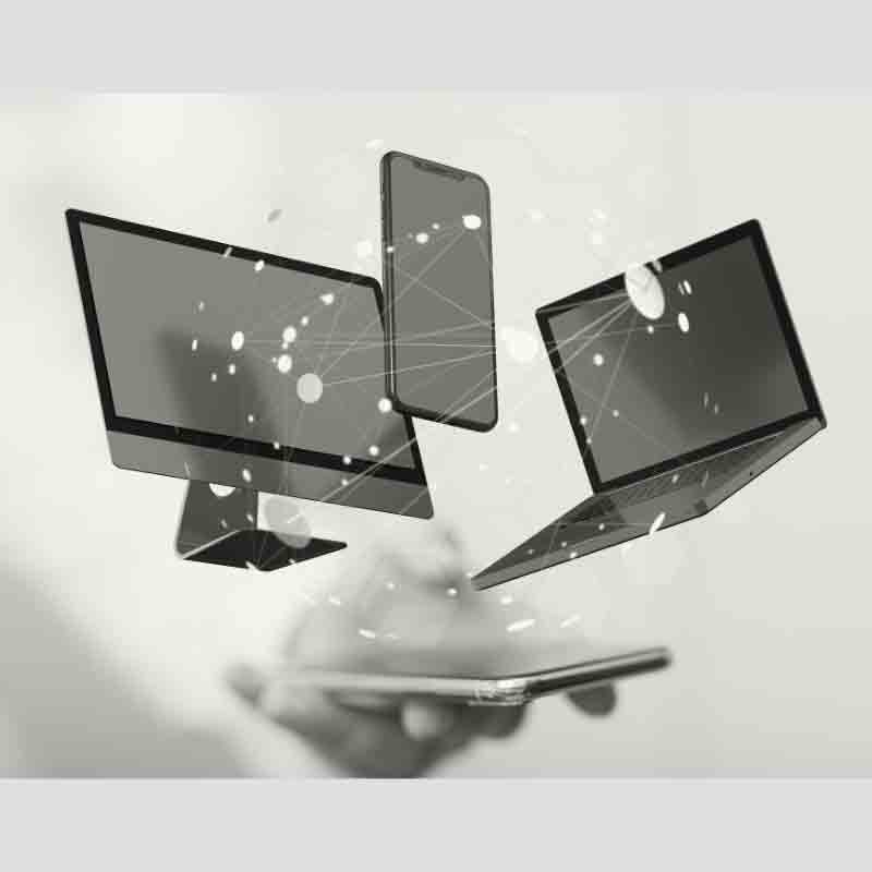 T professional providing managed services support in a server room.